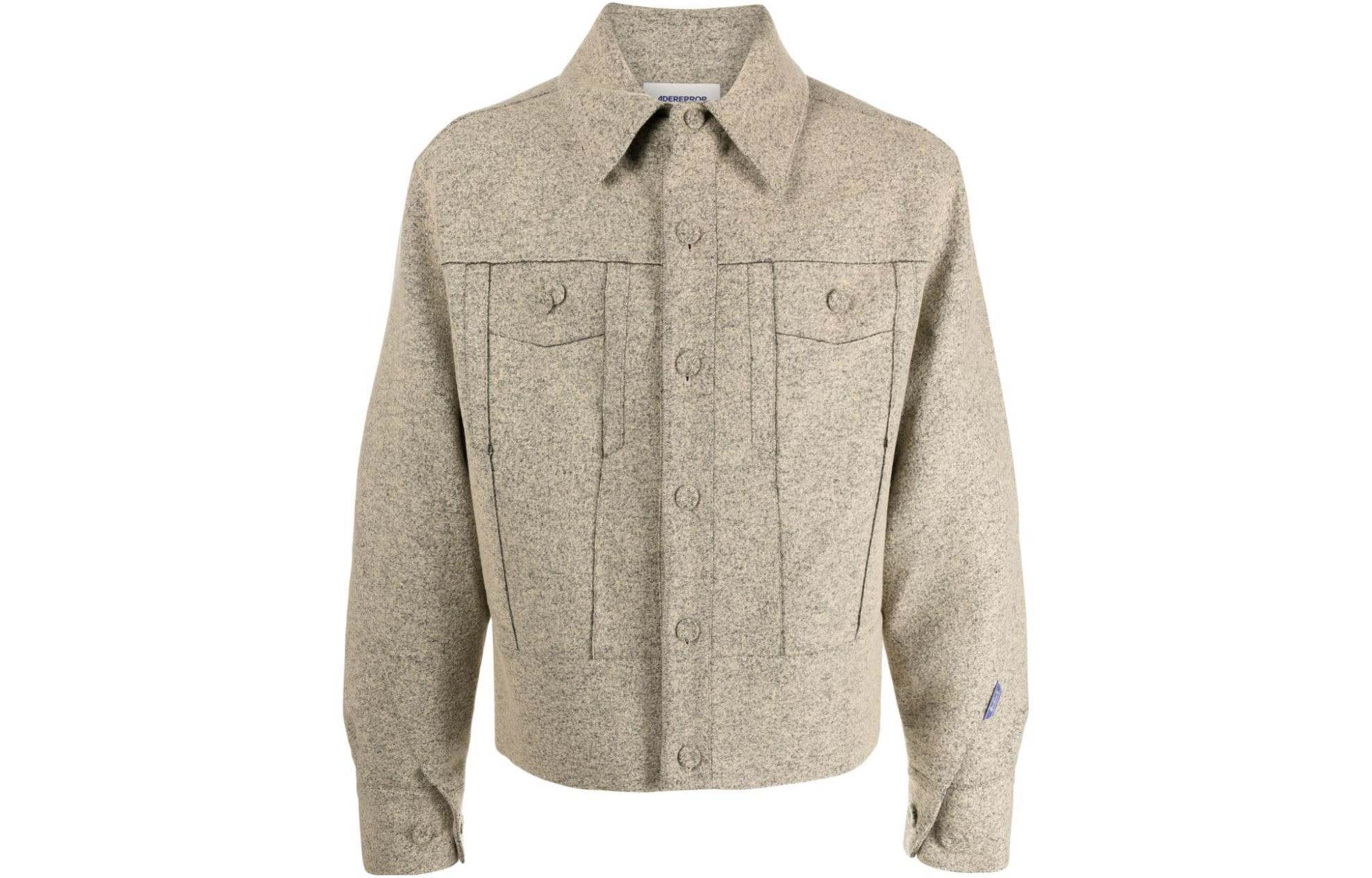 ADER ERROR Oversized Single-Breasted Casual Jacket Unisex Grey BMADFWJK1602GR