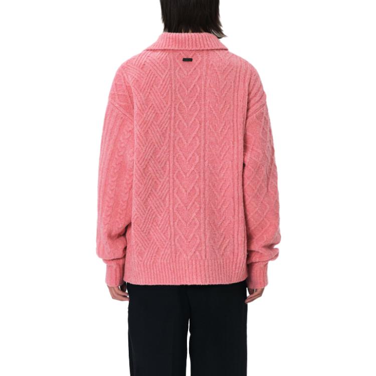 Details for ADER ERROR 粉色宽松针织毛衣 男女同款 BMADFWKT0102PK