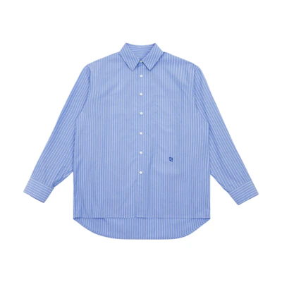 ADER ERROR Oversized Striped Long-Sleeve Shirt Unisex Striped Shirt BMSGFYSH0101ST