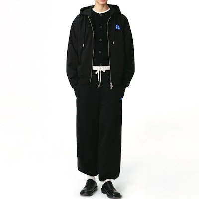 ADER ERROR 寬鬆拉鍊連帽外套 男女款 黑色. BM42FYHD0401BK Shop ADER ERROR 寬鬆拉鍊連帽外套 男女款 黑色. BM42FYHD0401BK