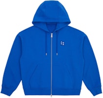 ADER ERROR Oversized Zip-Up Hoodie Unisex Blue BM42FYHD0401BL ADER ERROR Oversized Zip-Up Hoodie Unisex Blue BM42FYHD0401BL