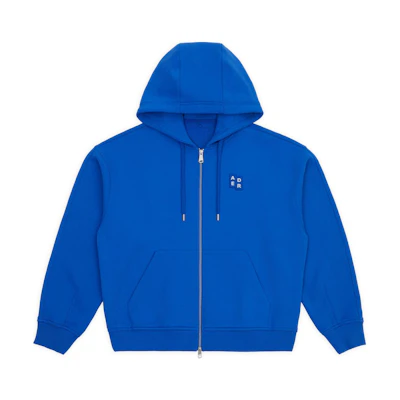 ADER ERROR Oversized Zip-Up Hoodie Unisex Blue BM42FYHD0401BL