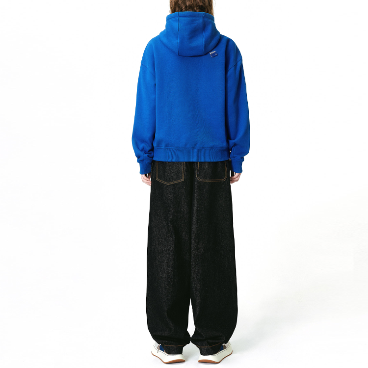 Purchase ADER ERROR Hoodie Zip-Up Oversized Unisex Biru BM42FYHD0401BL