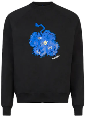 ADER ERROR プリント クルーネック スウェットシャツ ユニセックス ブラック BTAFWSW14BK Buy ADER ERROR プリント クルーネック スウェットシャツ ユニセックス ブラック BTAFWSW14BK