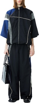 ADER ERROR 復古撞色寬鬆拉鍊外套 黑色 BN01SSJK0202BK Shop ADER ERROR 復古撞色寬鬆拉鍊外套 黑色 BN01SSJK0202BK