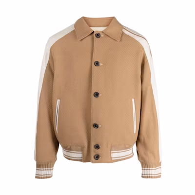 ADER ERROR Sand Beige Colorblock Single-Breasted Straight Jacket Unisex BMADFWJK0501