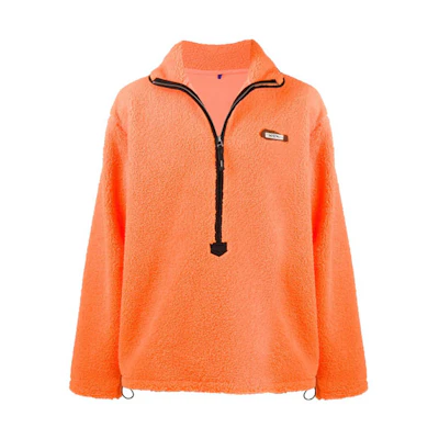 ADER ERROR Sherpa Fleece Pullover Unisex Orange Comfortable Solid Color Sweater FW20BTAFWLT03NONEON