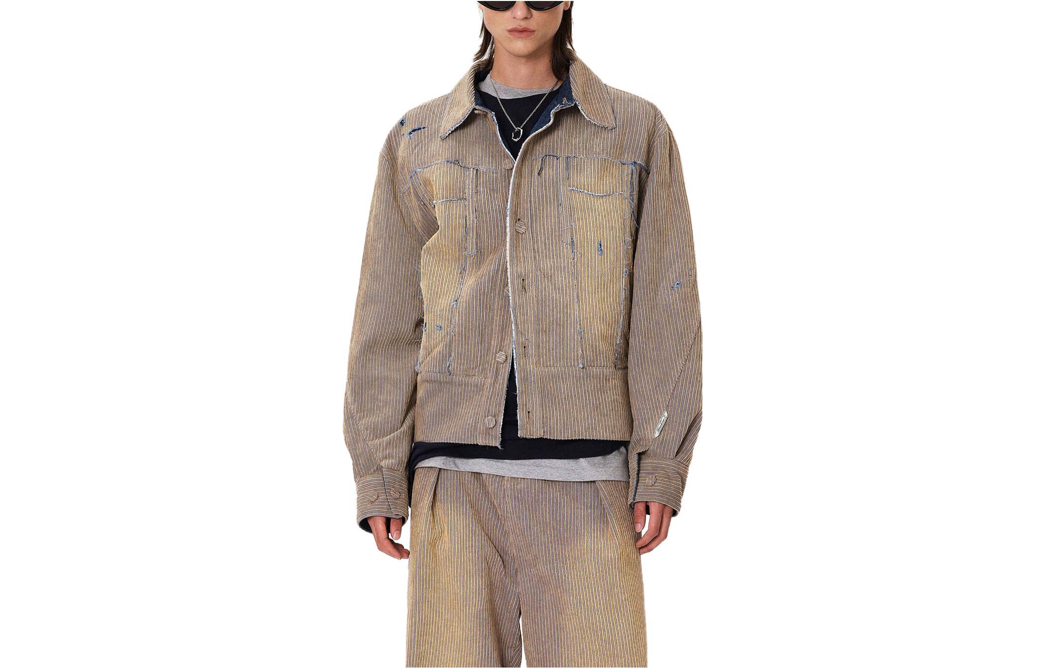 ADER ERROR Single-Breasted Lapel Jacket Men’s Light Brown BMADFWJK1603BG