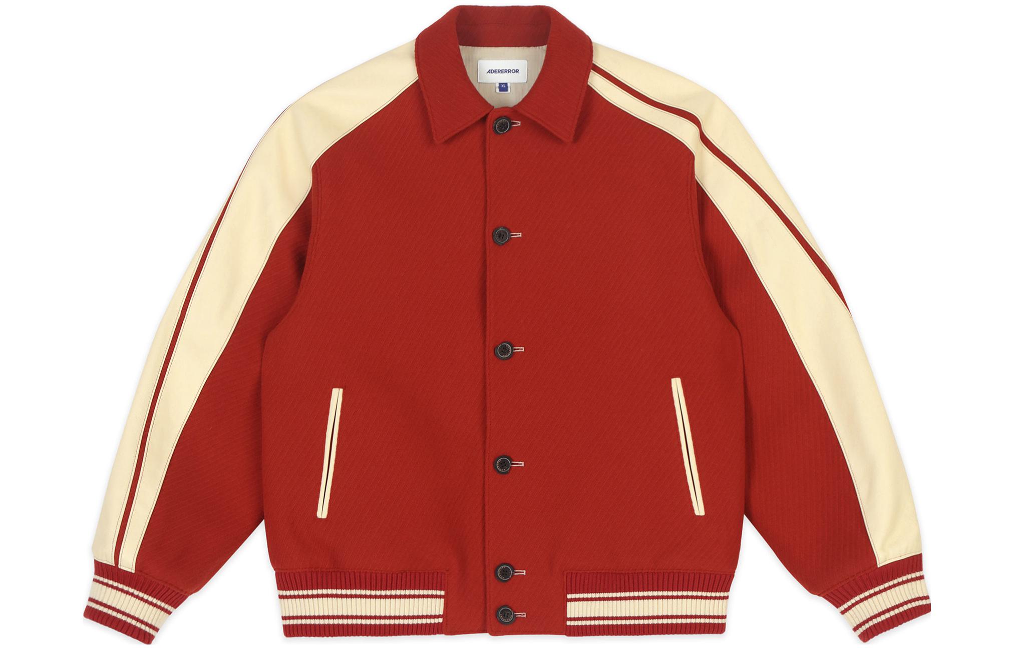ADER ERROR Single-Breasted Raglan Sleeve Jacket Unisex Red BMADFWJK0501RD