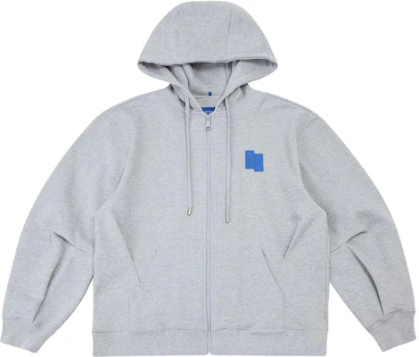 ADER ERROR纯色logo连帽拉链卫衣外套男女同款 - 灰色 BLAFWJP19GR Buy ADER ERROR纯色logo连帽拉链卫衣外套男女同款 - 灰色 BLAFWJP19GR
