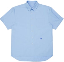 ADER ERROR Solid Color Single-Breasted Oversized Short Sleeve Shirt Light Blue Mens BN42FYSH0202SB ADER ERROR Solid Color Single-Breasted Oversized Short Sleeve Shirt Light Blue Mens BN42FYSH0202SB