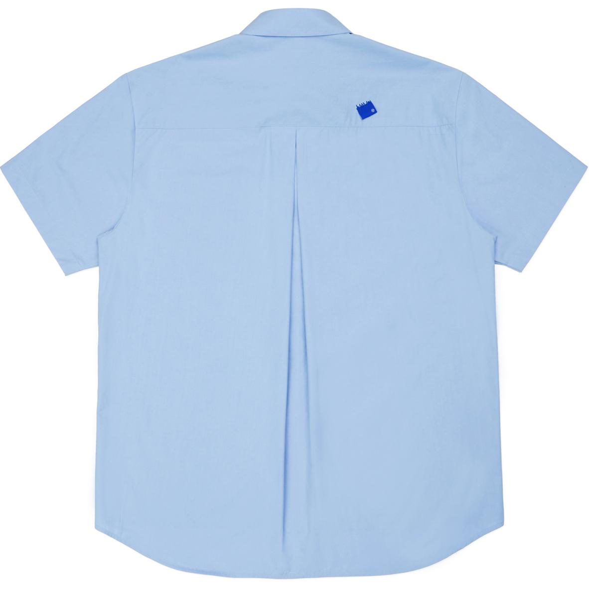 Lookbook ADER ERROR Kemeja Lengan Pendek Oversized Warna Biru Muda Lelaki BN42FYSH0202SB