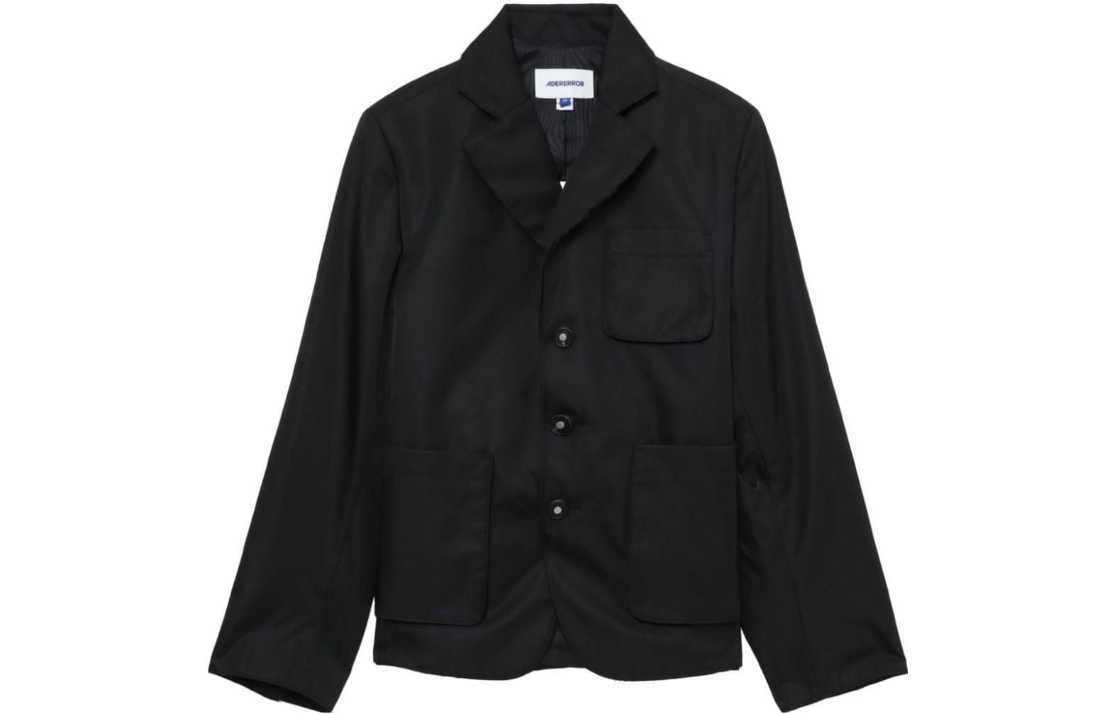 ADER ERROR Solid Color Single-Breasted Split Oversized Jacket Unisex BMADFWBZ0206BK