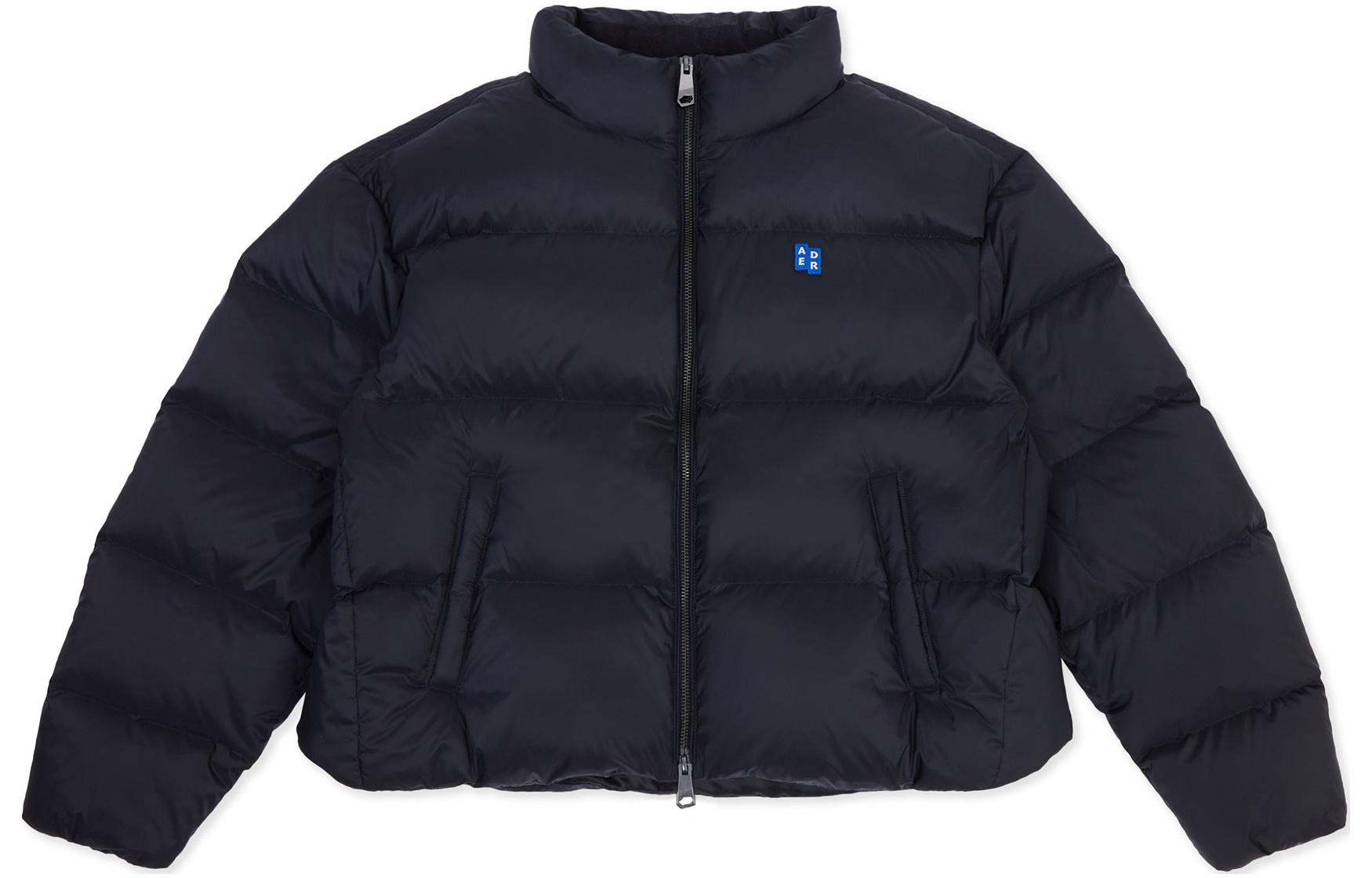 ADER ERROR Solid Color Zip-Up Down Jacket  Black BM42FYDW0104BK