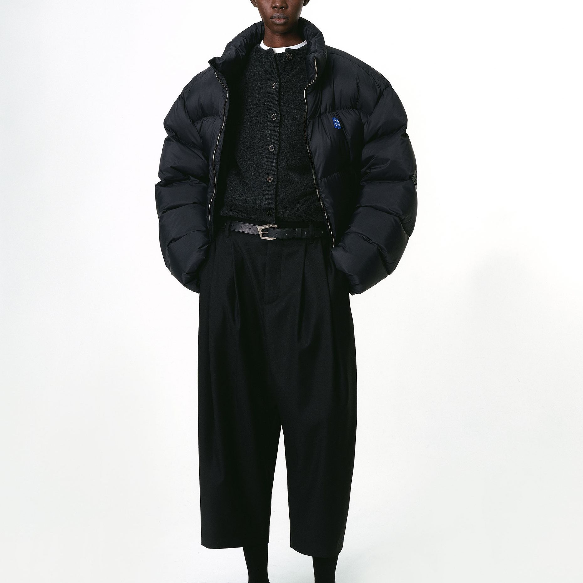 ADER ERROR Solid Color Zip-Up Down Jacket  Black BM42FYDW0104BK 圖 4