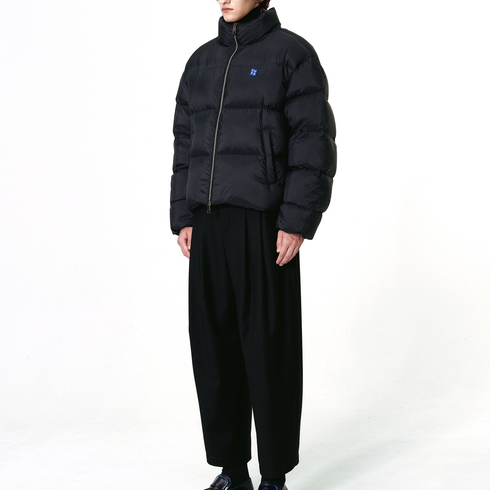 ADER ERROR Solid Color Zip-Up Down Jacket  Black BM42FYDW0104BK 圖 6