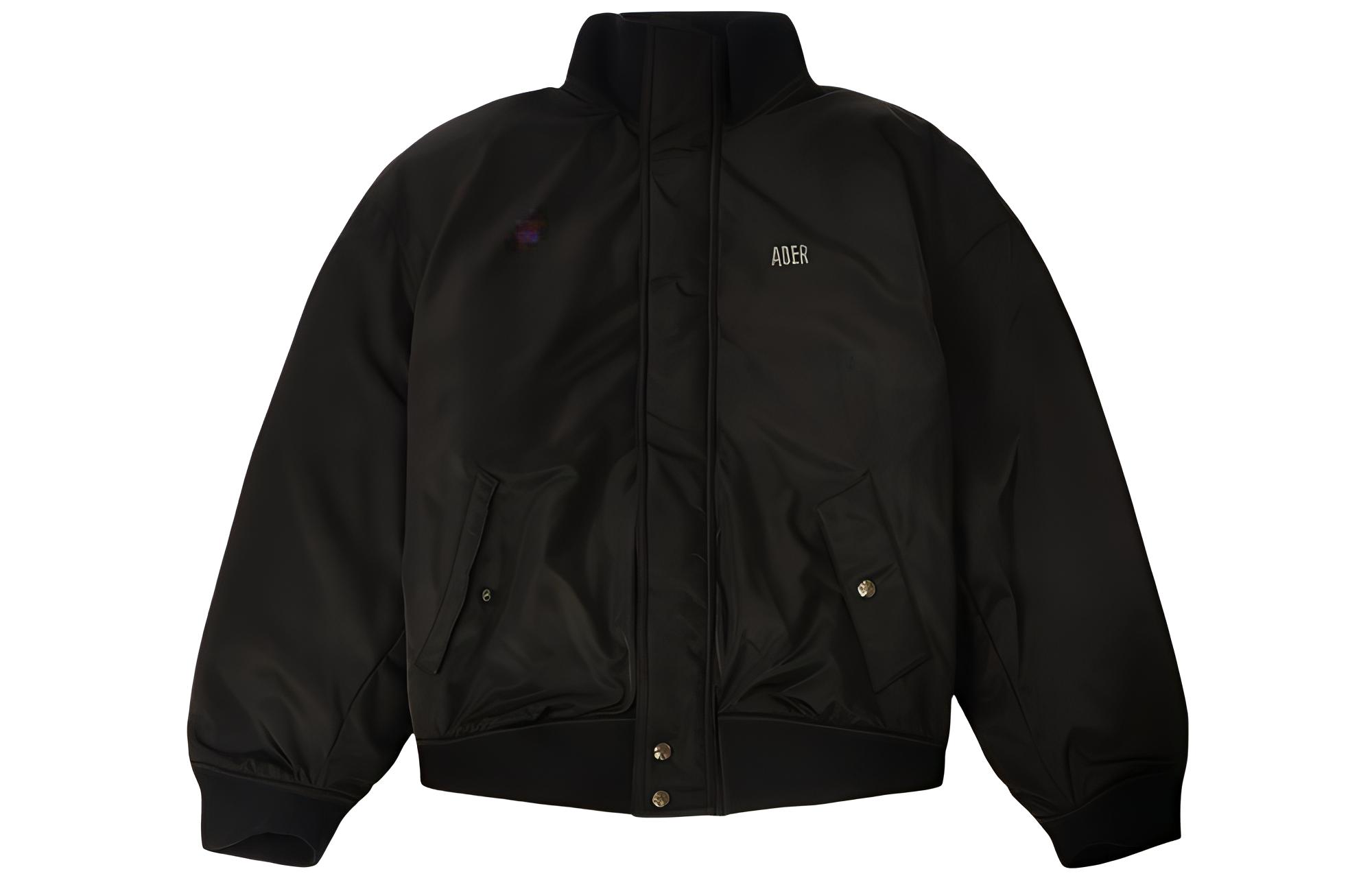 ADER ERROR Solid Color Zip-Up Jacket Men’s Black BTAFWBB02BK