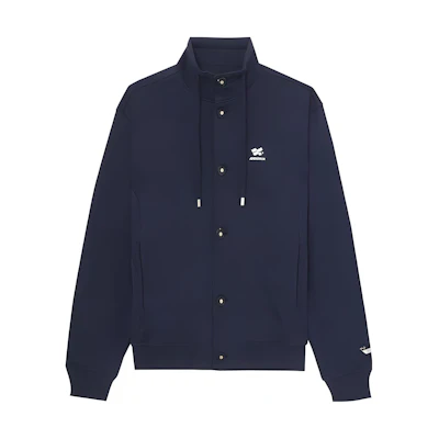 ADER ERROR Solid Navy Blue Button-Up Jacket for Men BMADFWJK0108NV