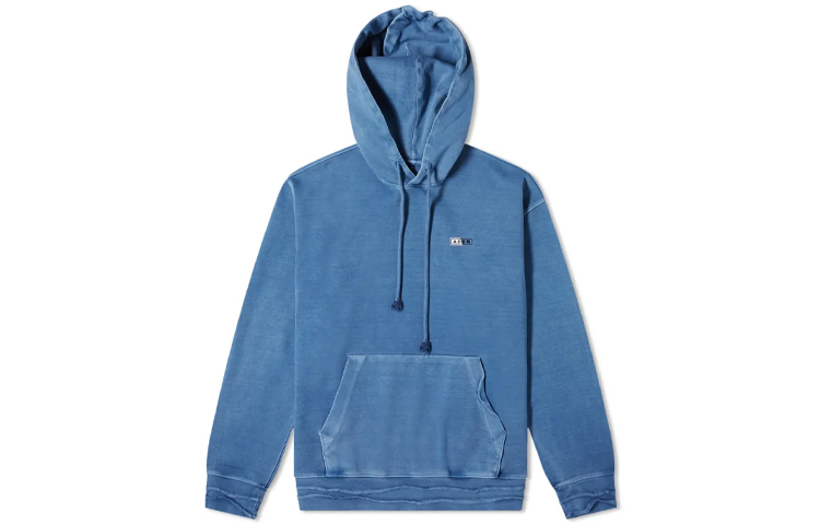 ADER ERROR SS21 Blue Pullover Hoodie BKASSHD01BL