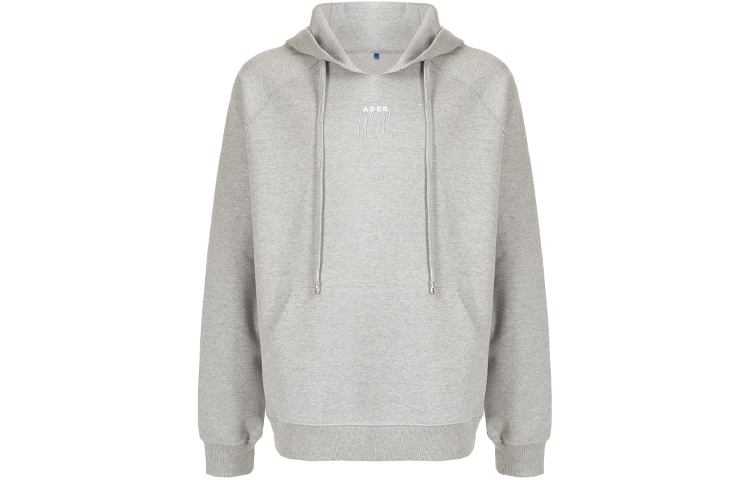 Order ADER ERROR SS21 标志刺绣连帽衫 男女同款 灰色 BKASSHD04GR