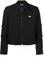 ADER ERROR SS21 Logo Patch Zip-Up Jacket Unisex Black JP01 ADER ERROR SS21 Logo Patch Zip-Up Jacket Unisex Black JP01