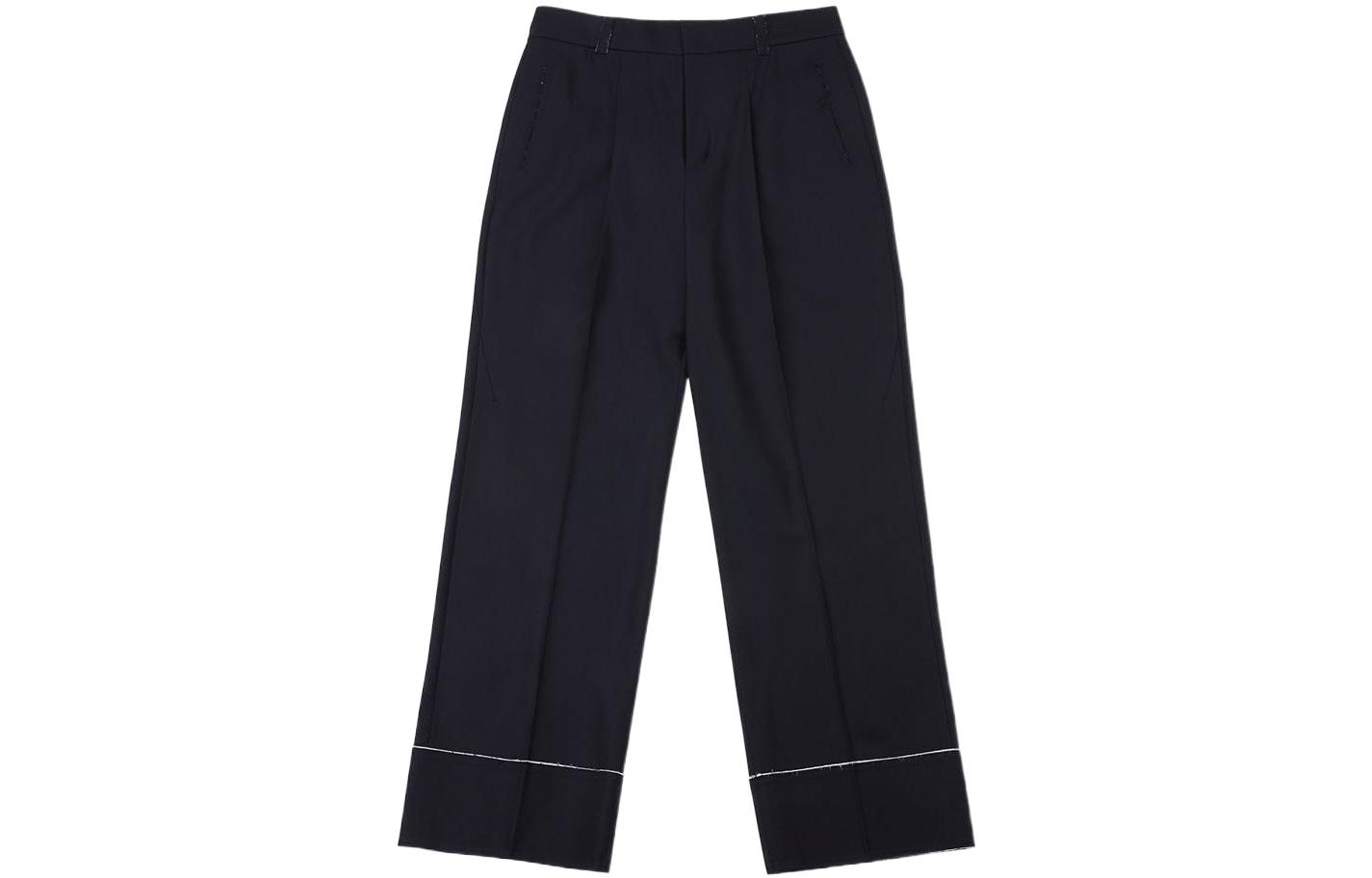 ADER ERROR SS22 Black Unisex Loose Fit Straight-Leg Casual Pants BLASSSA01BK