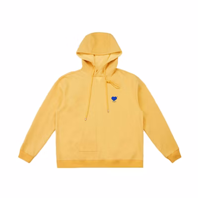 ADER ERROR SS22 Double Heart Hoodie Unisex Yellow BLASSHD03YL