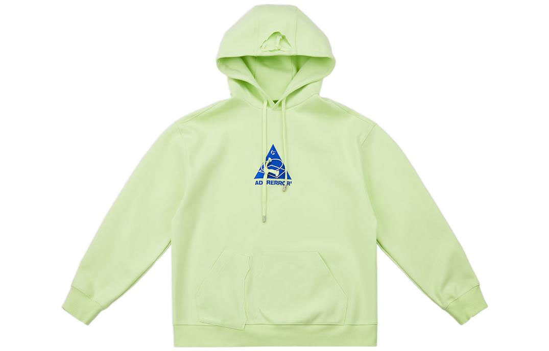 ADER ERROR SS22 Unisex Yellow-Green Cutout Patchwork Hoodie. BLASSHD01YG