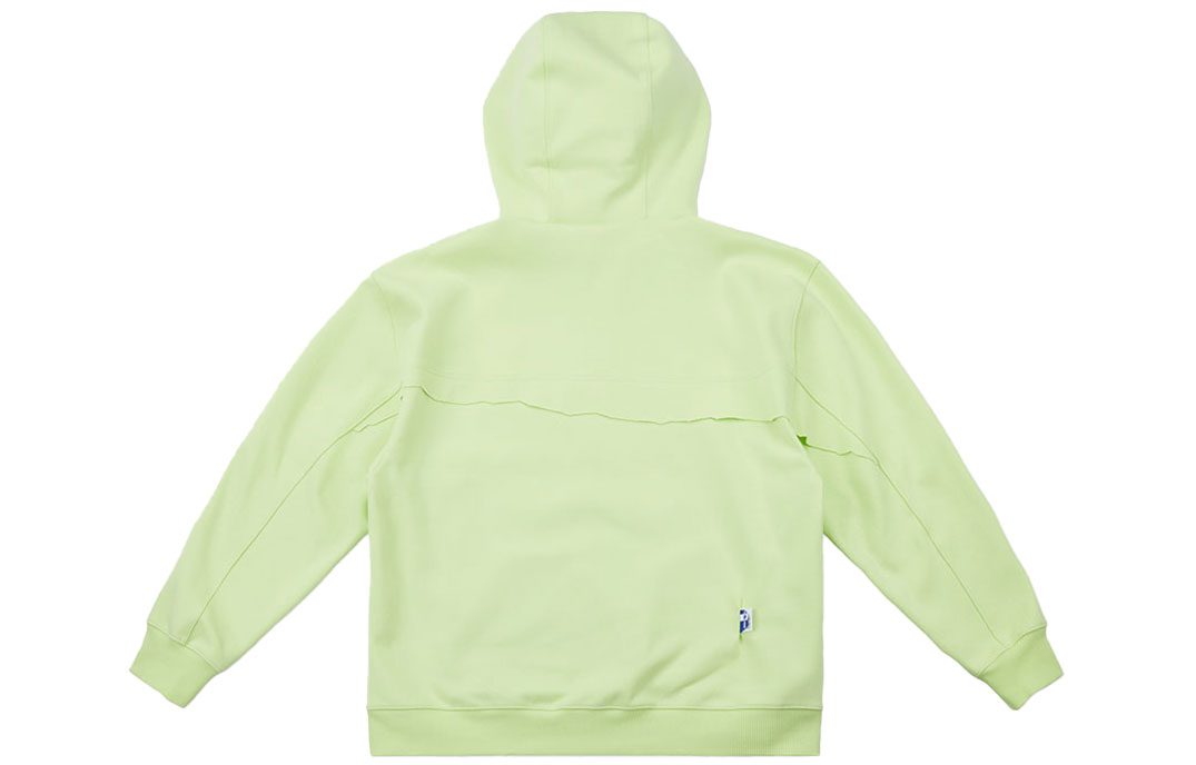 Lookbook ADER ERROR SS22 Unisex Yellow-Green Cutout Patchwork Hoodie. BLASSHD01YG