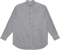 ADER ERROR SS23 Significant Black Embroidered Checkered Unisex Long Sleeve Shirt BMSGFYSH0102BK ADER ERROR SS23 Significant Black Embroidered Checkered Unisex Long Sleeve Shirt BMSGFYSH0102BK