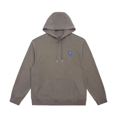 ADER ERROR SS23 Significant Embroidered Label Unisex Hoodie Charcoal Gray BMSGFYHD0101CC
