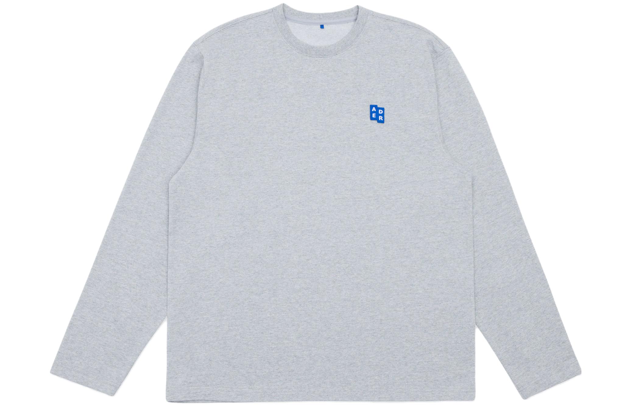 Order ADER ERROR SS23 寬鬆灰色刺繡衛衣 男女款 BMSGFYLT0201GR