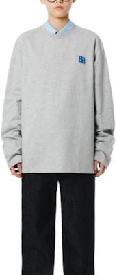 ADER ERROR SS23 寬鬆灰色刺繡衛衣 男女款 BMSGFYLT0201GR Shop ADER ERROR SS23 寬鬆灰色刺繡衛衣 男女款 BMSGFYLT0201GR