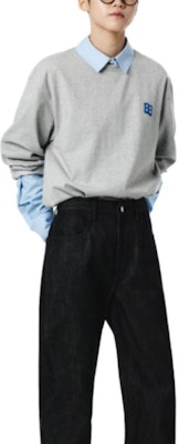 ADER ERROR SS23 寬鬆灰色刺繡衛衣 男女款 BMSGFYLT0201GR Details for ADER ERROR SS23 寬鬆灰色刺繡衛衣 男女款 BMSGFYLT0201GR