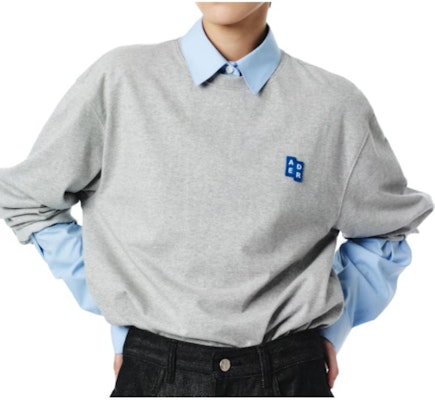 ADER ERROR SS23 寬鬆灰色刺繡衛衣 男女款 BMSGFYLT0201GR Sizing ADER ERROR SS23 寬鬆灰色刺繡衛衣 男女款 BMSGFYLT0201GR