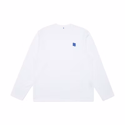 ADER ERROR SS23 Significant Embroidered Oversized Long Sleeve Unisex White BMSGFYLT0201OW