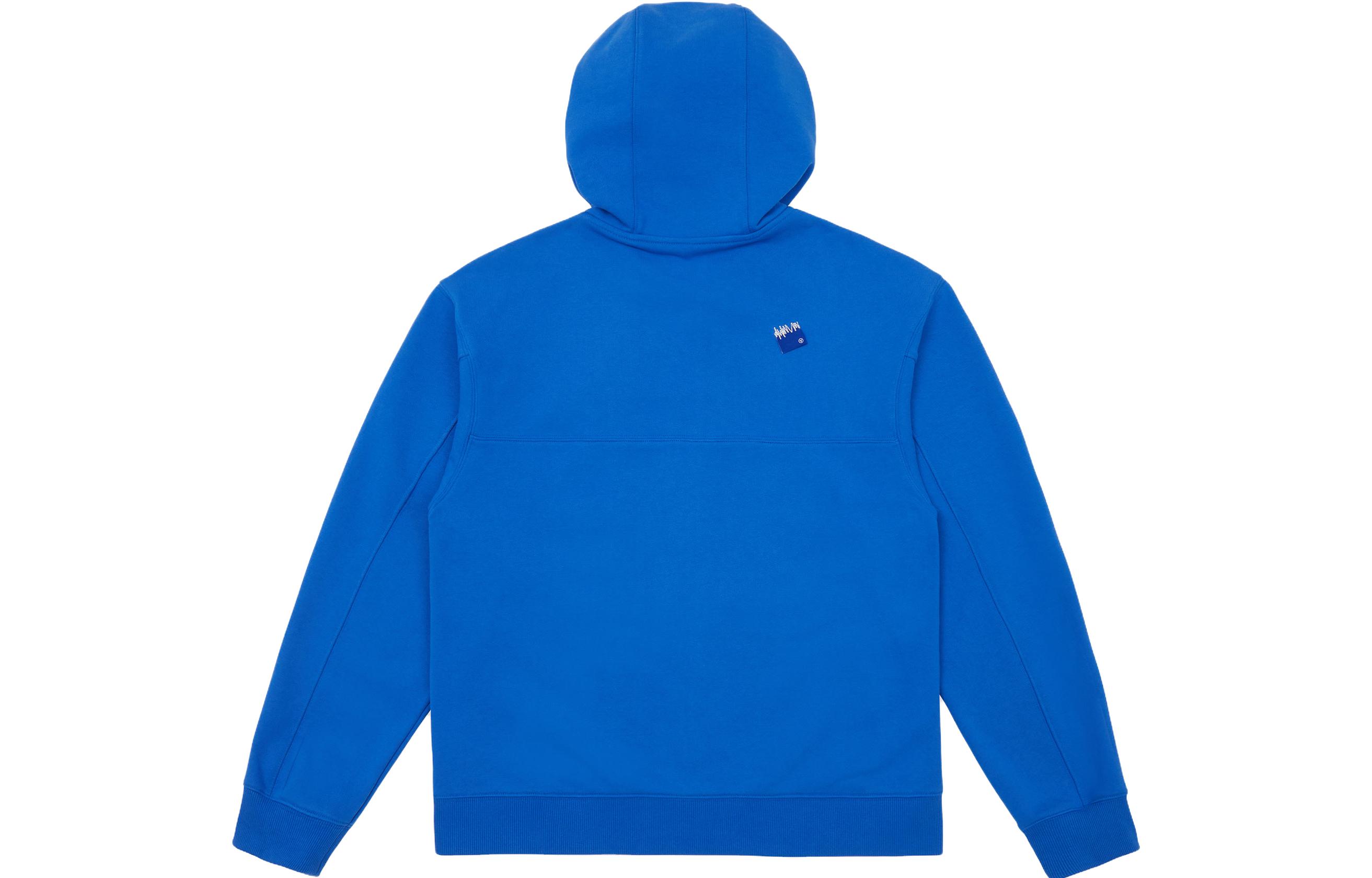 Lookbook ADER ERROR SS23 Hoodie Zip Sulam Unisex - Biru. BMSGFYHD0401BL
