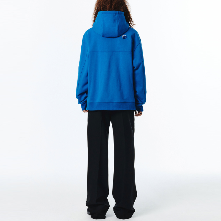 Purchase ADER ERROR SS23 Hoodie Zip Sulam Unisex - Biru. BMSGFYHD0401BL