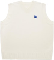 ADER ERROR SS23 Significant Knit Vest Oatmeal Unisex Plain Embroidered Tag BMSGFYKT0201OT ADER ERROR SS23 Significant Knit Vest Oatmeal Unisex Plain Embroidered Tag BMSGFYKT0201OT