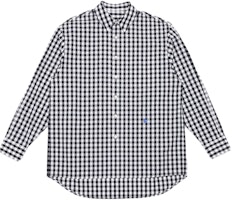 ADER ERROR SS23 Significant Unisex Black Checkered Long Sleeve Shirt with Embroidery. BMSGFYSH0103BK ADER ERROR SS23 Significant Unisex Black Checkered Long Sleeve Shirt with Embroidery. BMSGFYSH0103BK