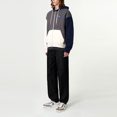 ADER ERROR SS24 拼色拼接拉链连帽衫 男女同款 炭灰色. BM42FYHD0402CC Details for ADER ERROR SS24 拼色拼接拉链连帽衫 男女同款 炭灰色. BM42FYHD0402CC