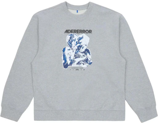 ADER ERROR SS25 男士灰色Logo印花长袖圆领卫衣 BO01SSSW0104GR Buy ADER ERROR SS25 男士灰色Logo印花长袖圆领卫衣 BO01SSSW0104GR