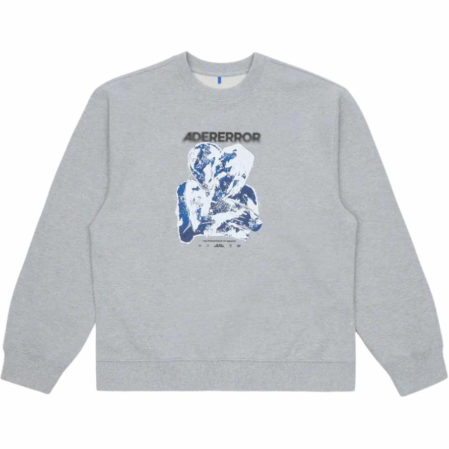 Order ADER ERROR SS25 男士灰色Logo印花长袖圆领卫衣 BO01SSSW0104GR