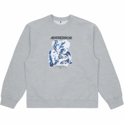 ADER ERROR SS25 男士灰色Logo印花长袖圆领卫衣 BO01SSSW0104GR Order ADER ERROR SS25 男士灰色Logo印花长袖圆领卫衣 BO01SSSW0104GR