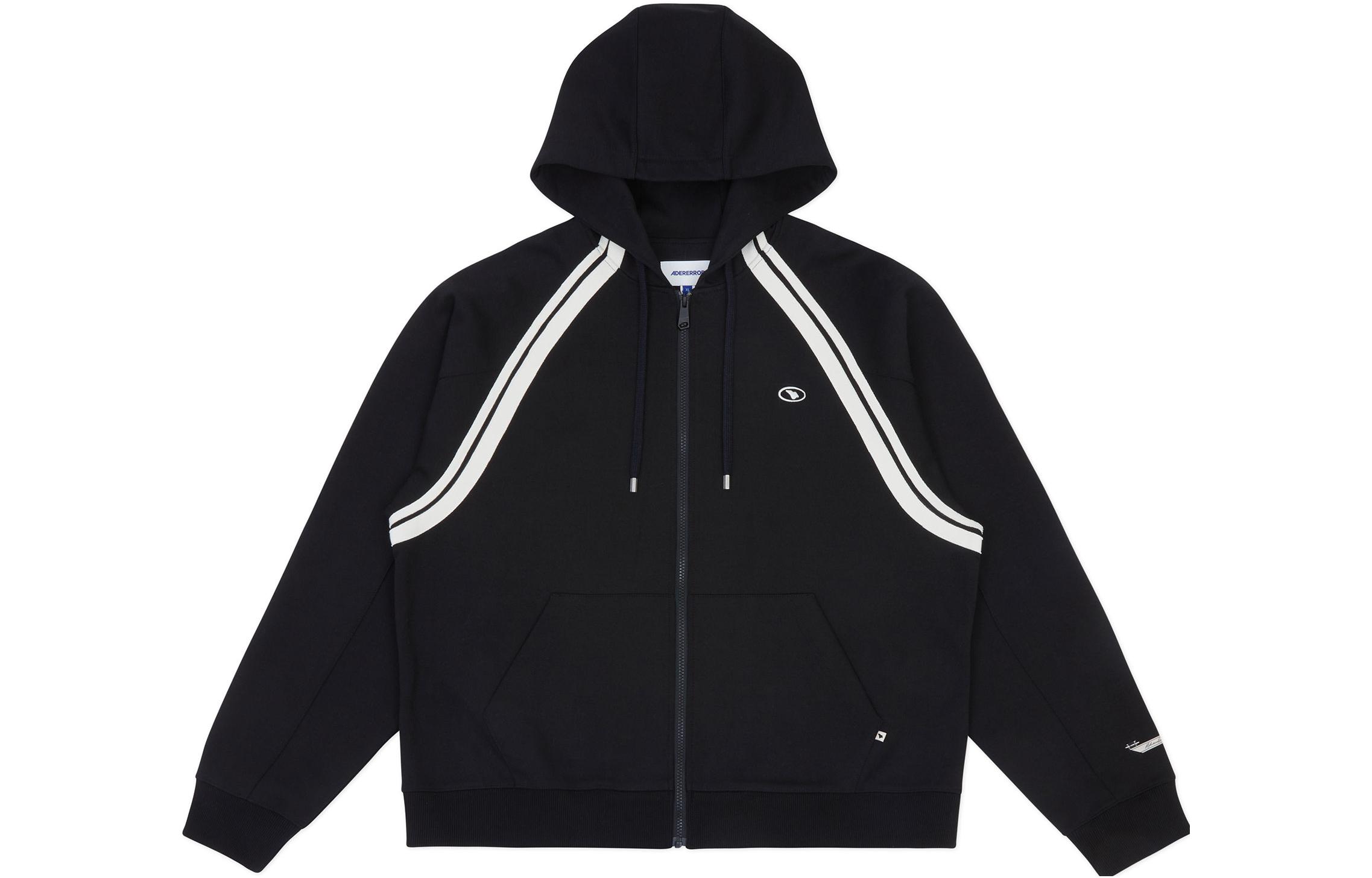 Order ADER ERROR Hoodie Lengan Panjang Kasual Unisex Berjalur - Hitam BMADFWHD0401BK