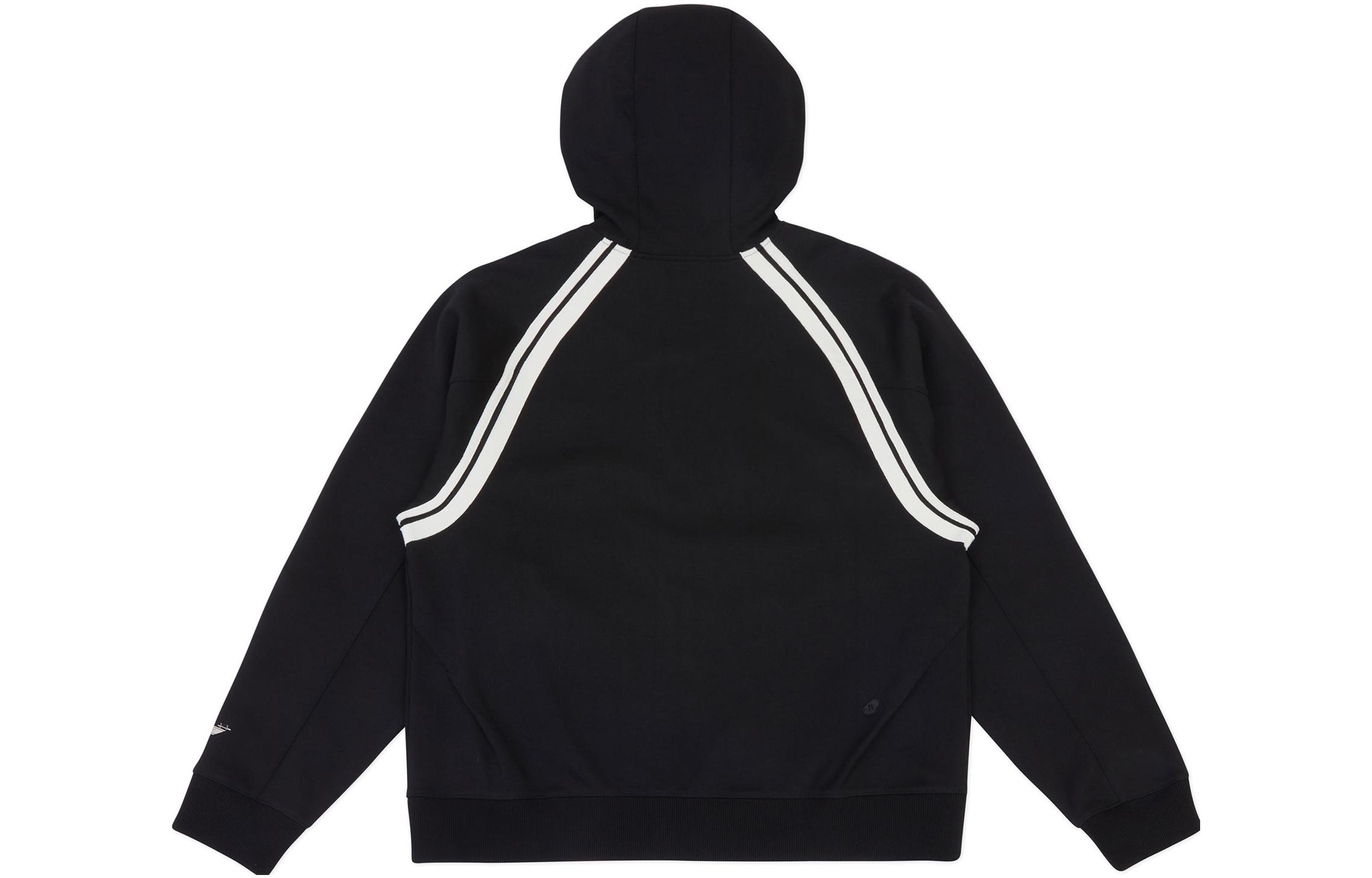 Lookbook ADER ERROR Hoodie Lengan Panjang Kasual Unisex Berjalur - Hitam BMADFWHD0401BK