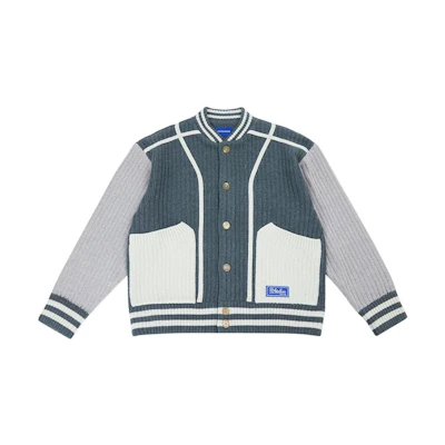 ADER ERROR Striped Printed Single-Breasted Jacket Unisex Grey BLAFWOC03GY