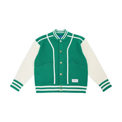 ADER ERROR Striped Printed Single-Breasted Jacket Unisex Green BLAFWOC03GR