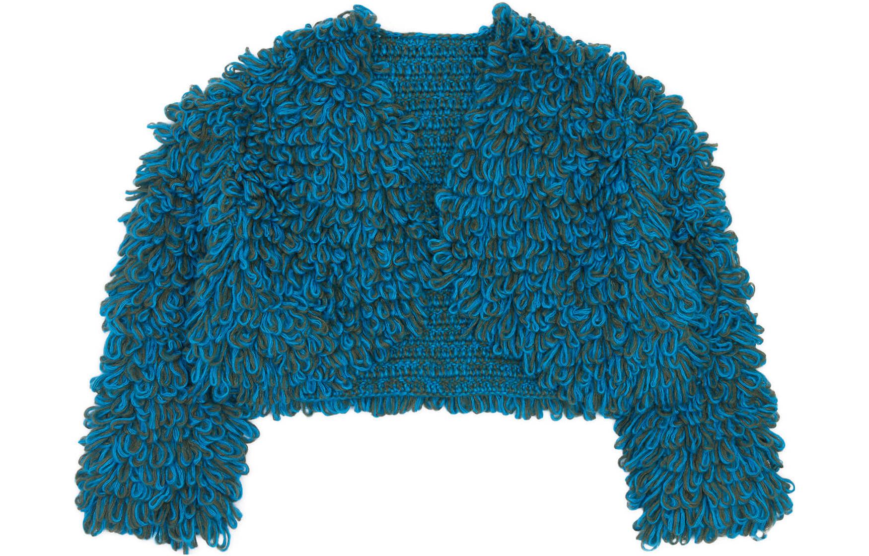 ADER ERROR Terry Texture Leather Patch Jacket Unisex Turquoise BMADFWKT0708MU