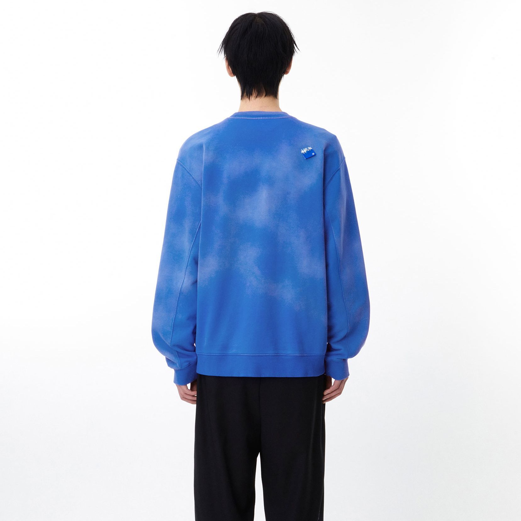 Purchase ADER ERROR Baju Crewneck Tie-Dye Oversized Biru. BM42SW0110BL